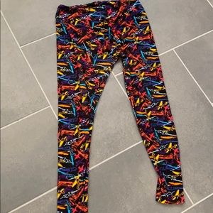 Unicorn 🦄 airplane leggings Lularoe